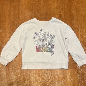Girls Disney Princess White Sweatshirt Size 3t